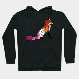 Lesbian Pride Fox Hoodie